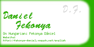 daniel fekonya business card
